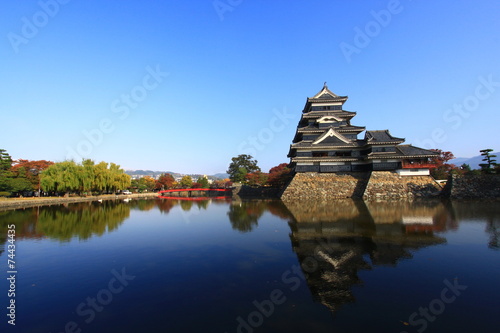 Reflection of The Castle  Matsumoto  Japan