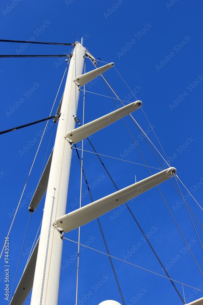 Gréement d'un grand yacht à voiles Gréement d'un grand yacht à voiles