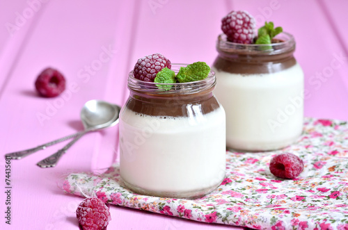 Vanilla pannacotta.