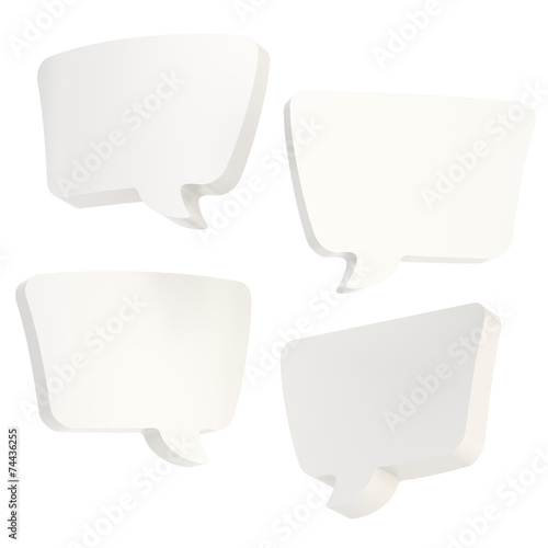 Text bubble shape isolated