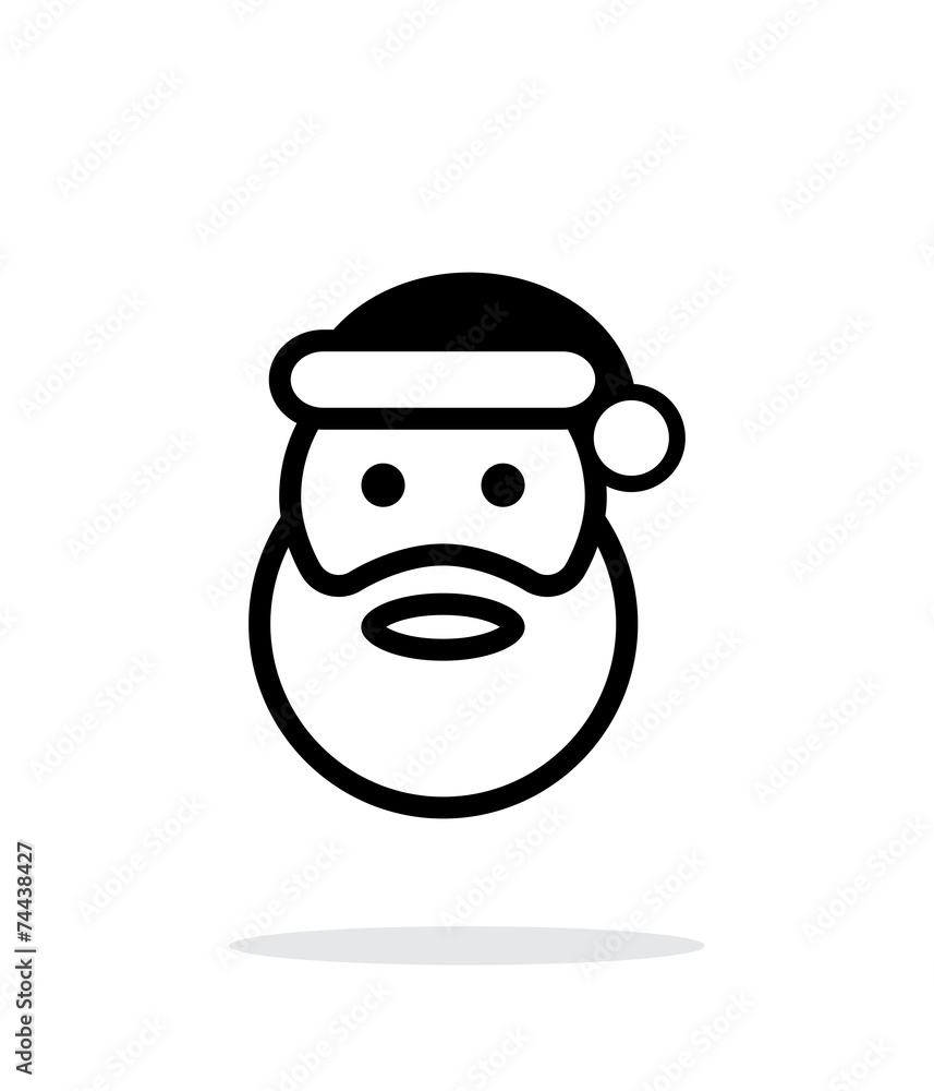 Santa Claus icon on white background. Santa Claus icon on white background.