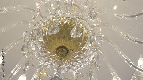 Elegant crystal chandelier