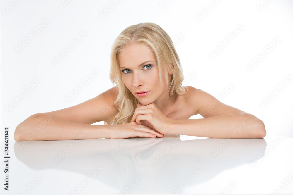 Fototapeta premium sensual girl on closeup