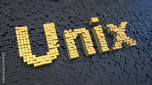 Tableau sur toile Unix cubics