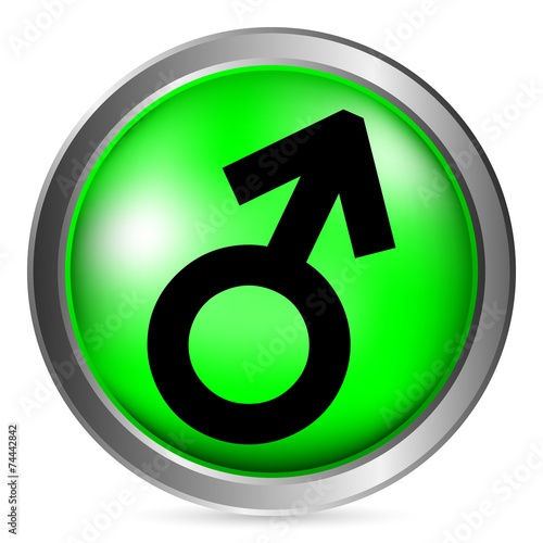 Gender male symbol button