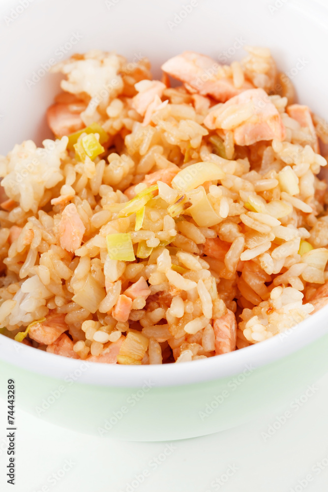 rice with salmon rice with salmon