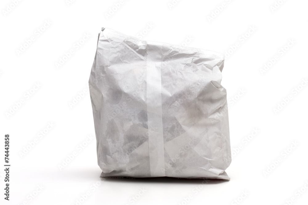 Paper bags on the white background Paper bags on the white background