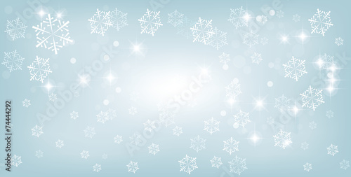 Christmas background design with snowflakes © Itan1409