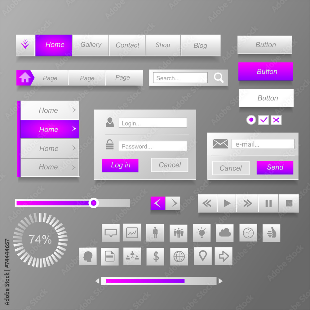 Purple interface Purple interface