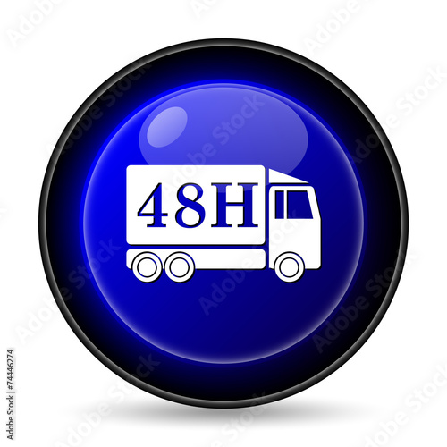 48H delivery truck icon