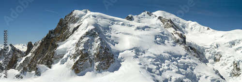 panoramic view to Mont-Blanc