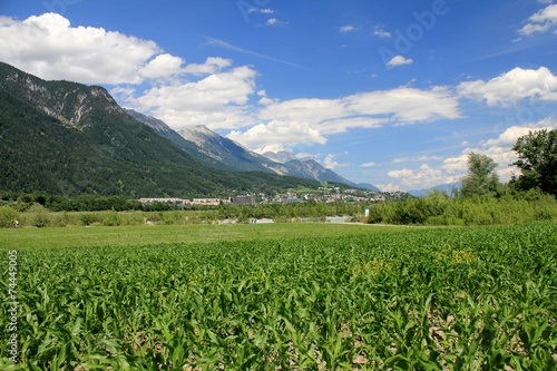 Innsbruck - mountains and fields