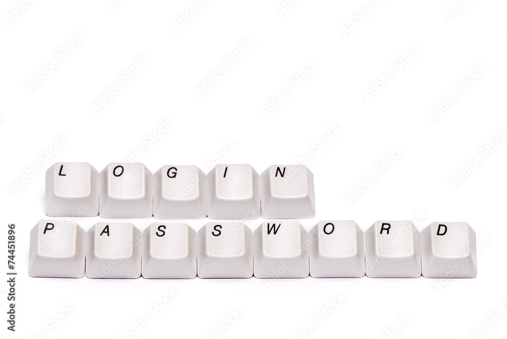 letters from computer keypad buttons login password letters from computer keypad buttons login password