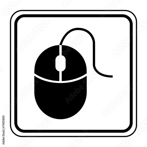 Logo souris ordinateur.