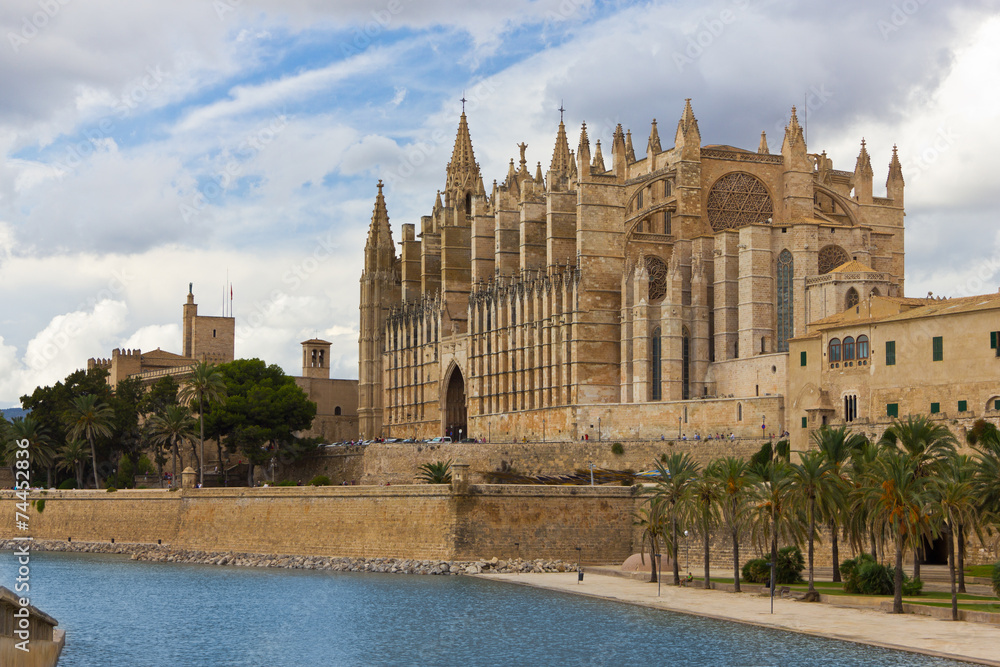 The Cathedral of Santa Maria of Palma de Mallorca, La Seu, Spain The Cathedral of Santa Maria of Palma de Mallorca, La Seu, Spain