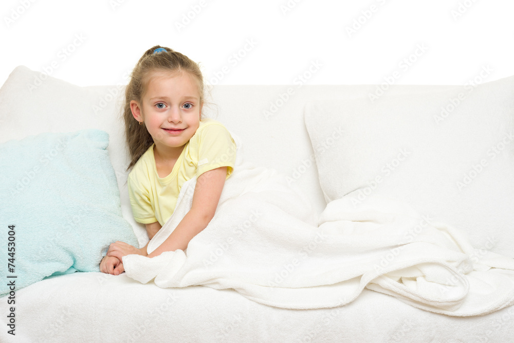 little girl in bed little girl in bed