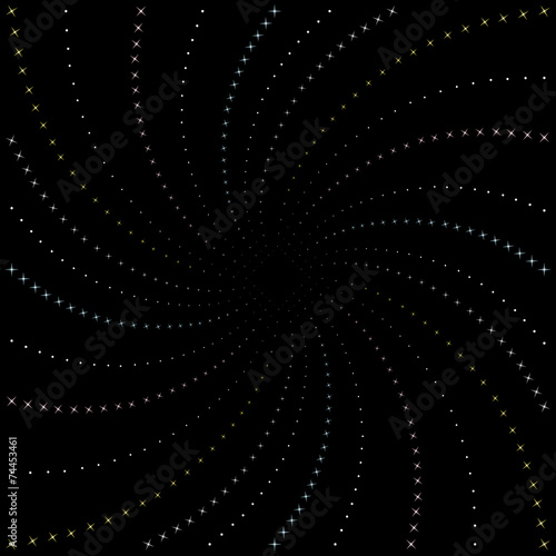 Pattern with twisted star sequences