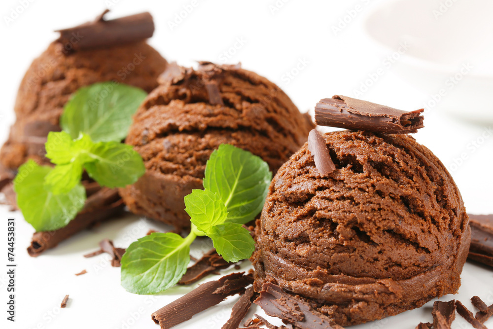 Chocolate ice cream Chocolate ice cream