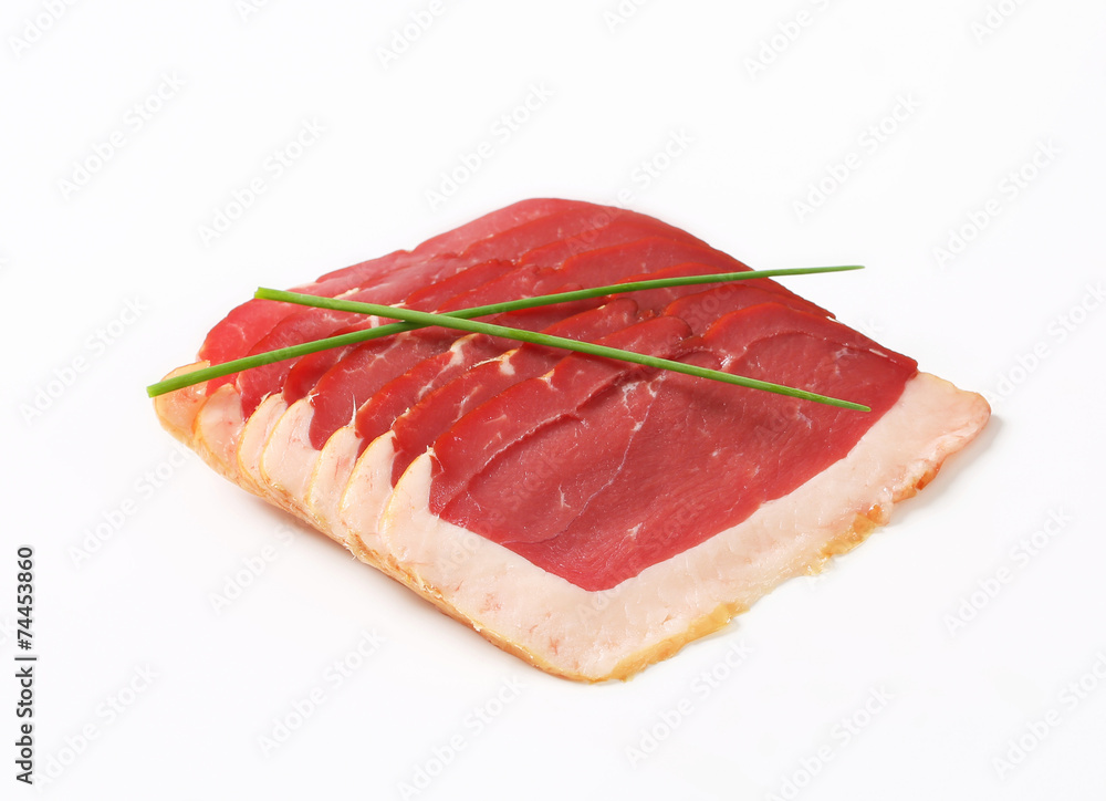 Smoked duck breast slices Smoked duck breast slices