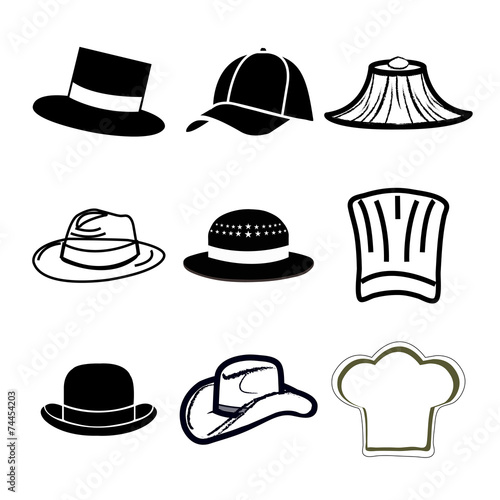 hat icons