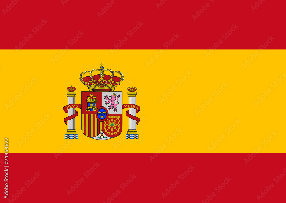 custom made wallpaper toronto digitalClean flag of Spain, vector