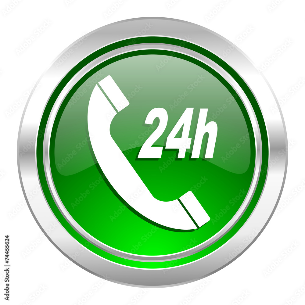 service icon, green button service icon, green button