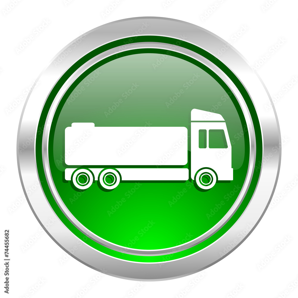 truck icon, green button, cargo sign truck icon, green button, cargo sign