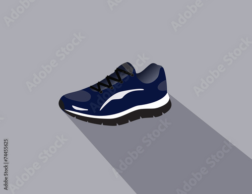 Blue sport shoe