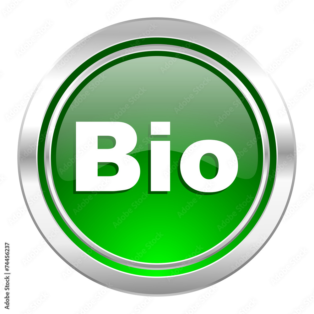 bio icon, green button bio icon, green button