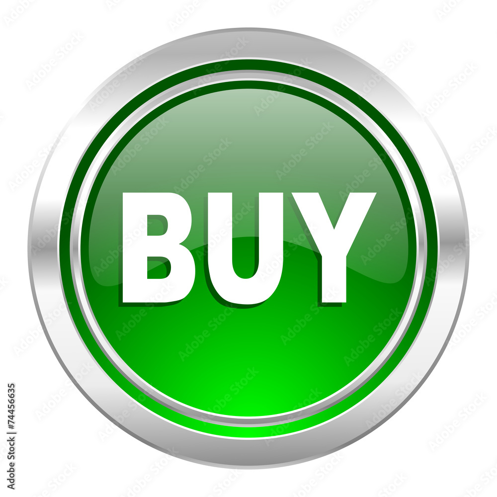 buy icon, green button buy icon, green button