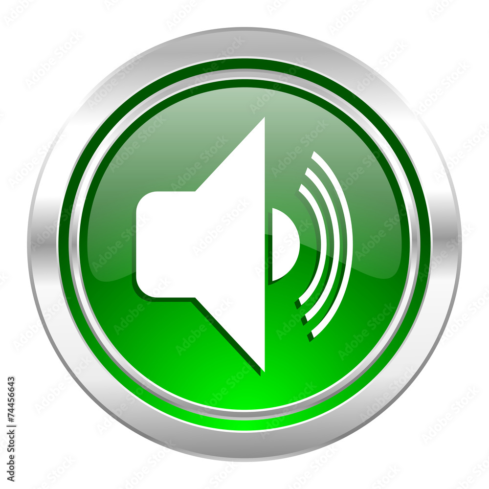 volume icon, green button, music sign volume icon, green button, music sign