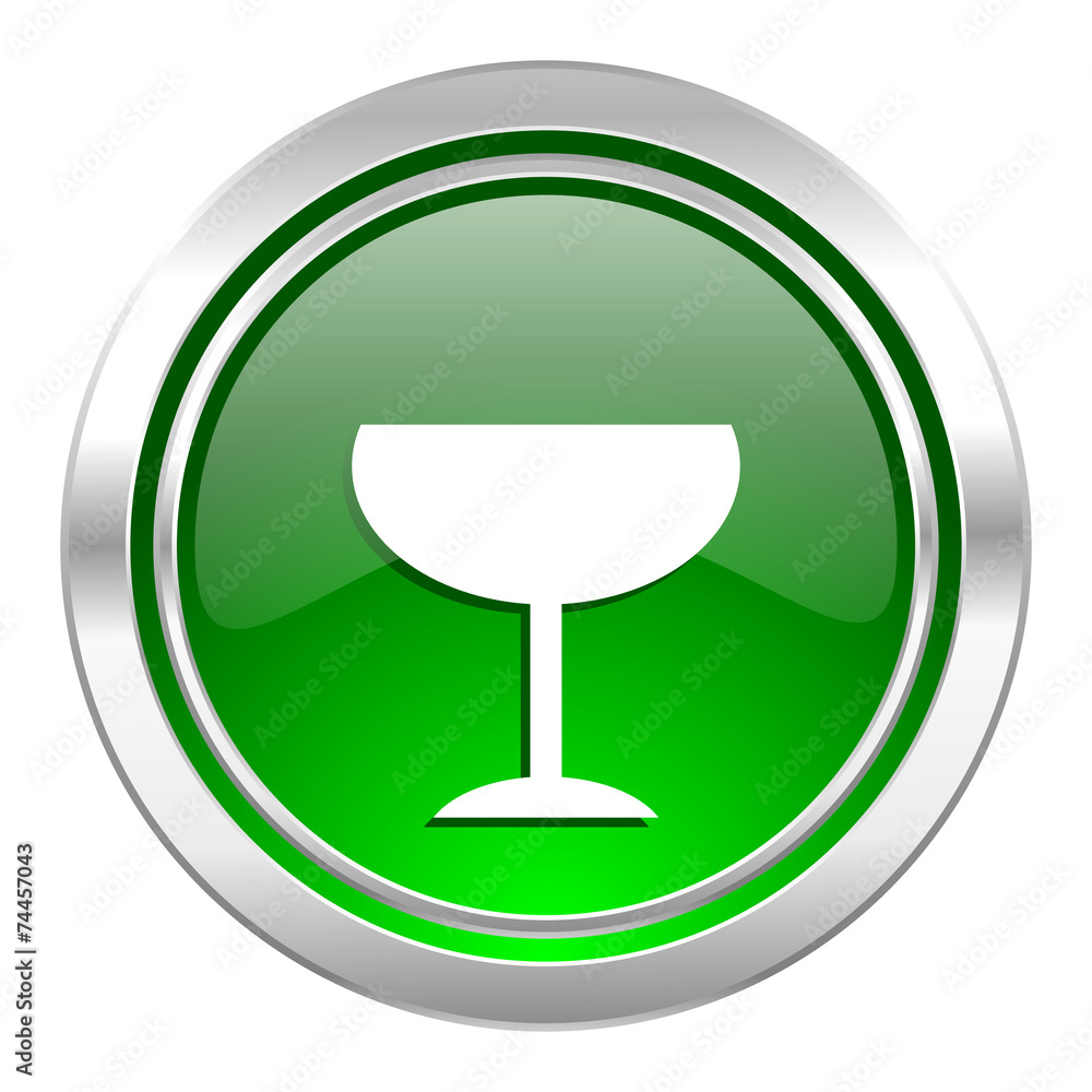alcohol icon, green button, glass sign alcohol icon, green button, glass sign