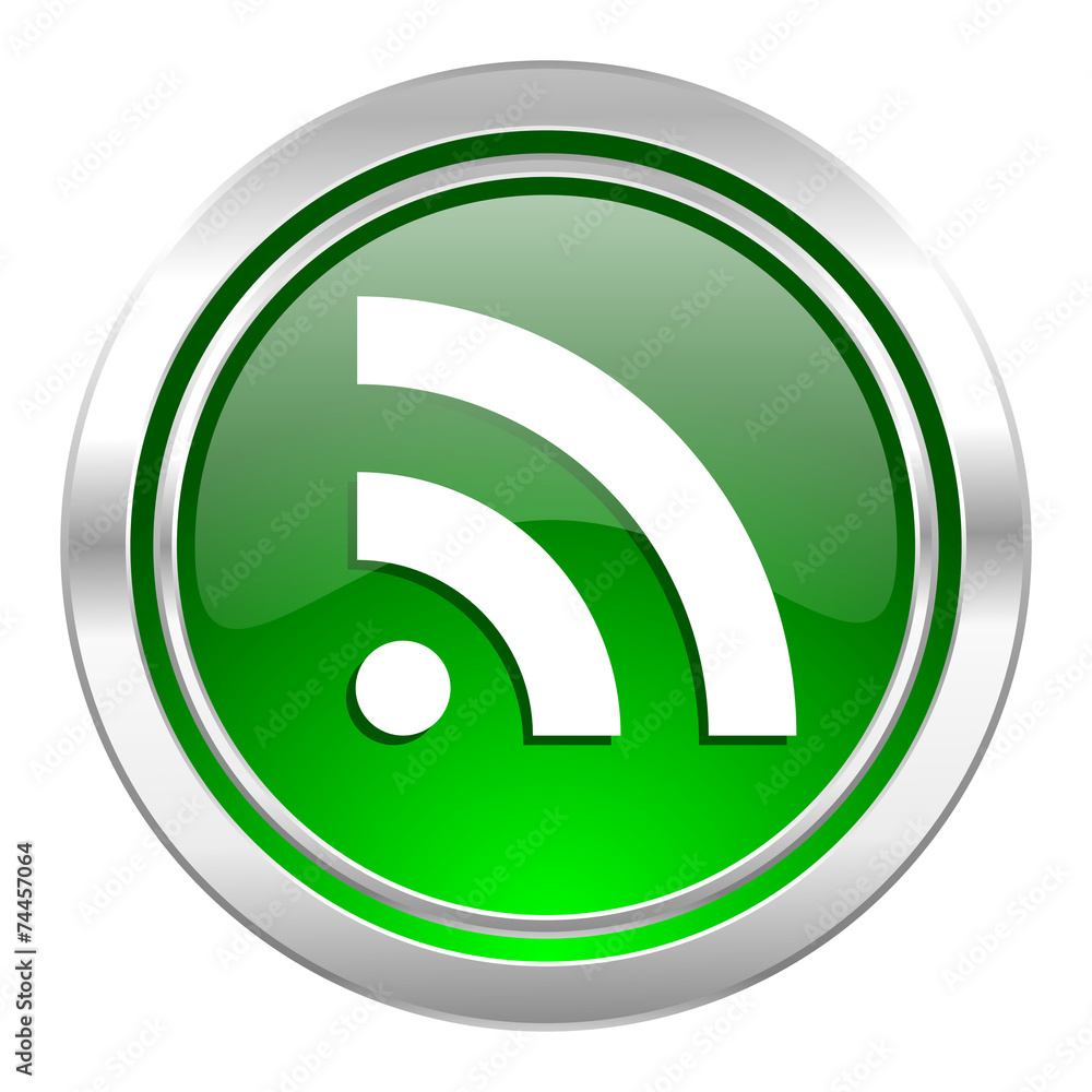rss icon, green button rss icon, green button