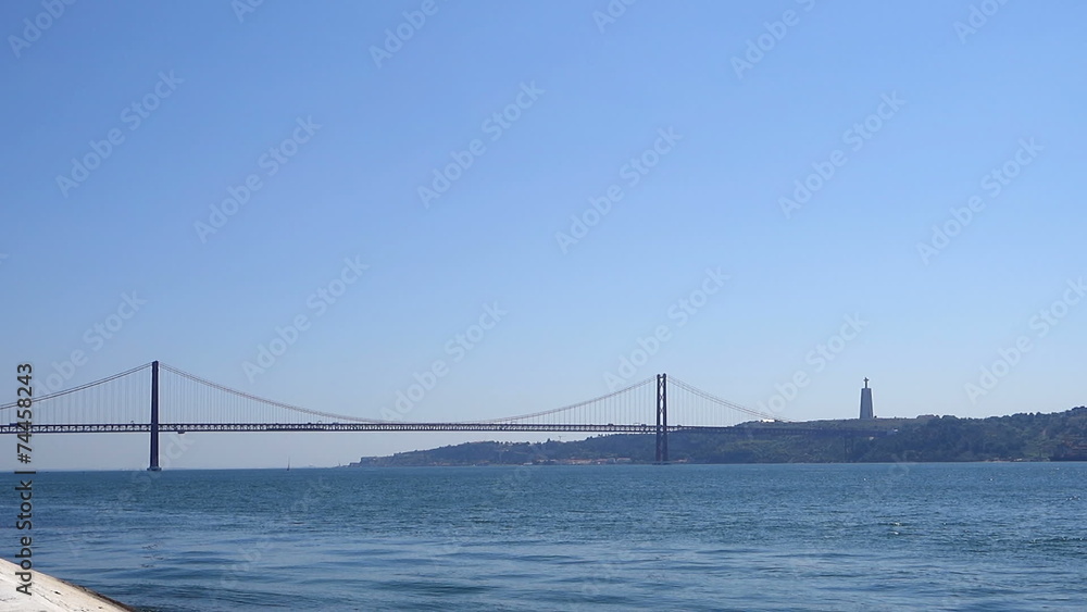 Portugal - Lissabon - Ponte 25 de Abril with Christo Rei Portugal - Lissabon - Ponte 25 de Abril with Christo Rei
