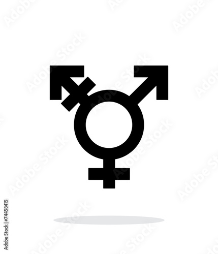 Transgender icon on white background.