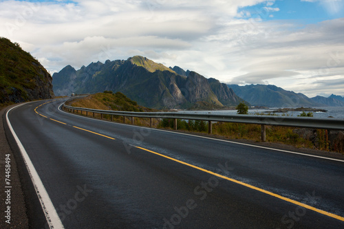 Vászonkép Lofoten road