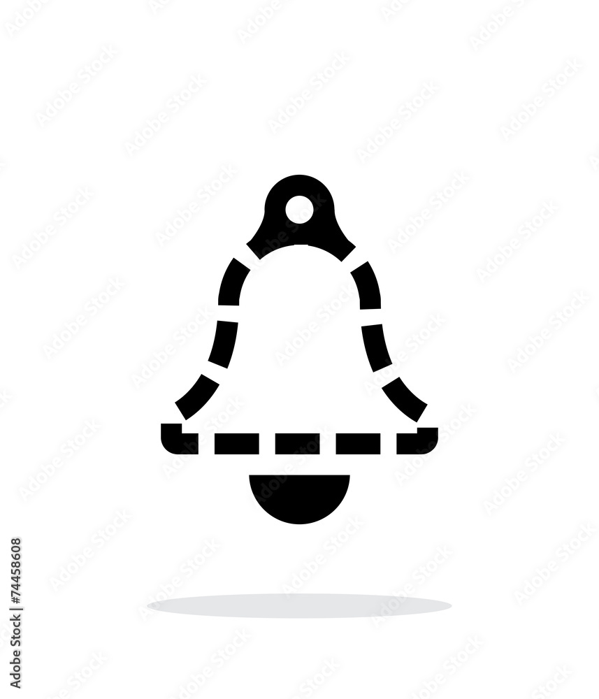 Absence ringing bell simple icon on white background. Absence ringing bell simple icon on white background.