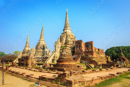 Wat Phrasisanpetch in the Ayutthaya Historical Park  Ayutthaya 