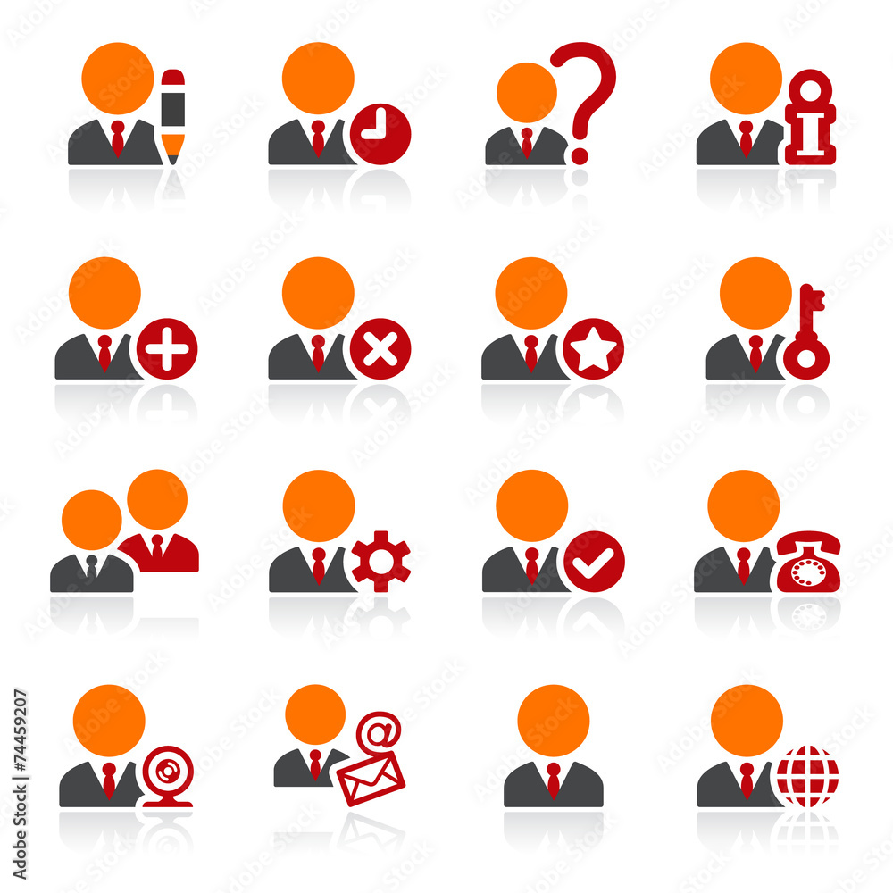 Users icons. Color series. Users icons. Color series.