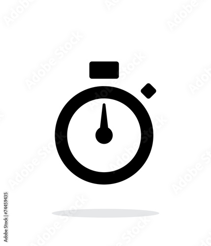 Stopwatch icon on white background.