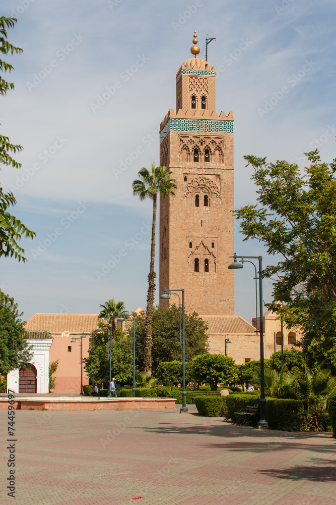 Marokko, Marrakesh, Koutoubia-moskee