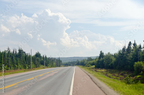 Road in Cape of Breton Highlands national park