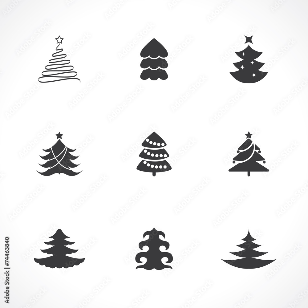 Obraz premium christmas trees