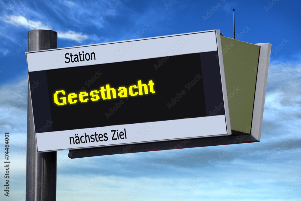 Anzeigetafel 6 - Geesthacht