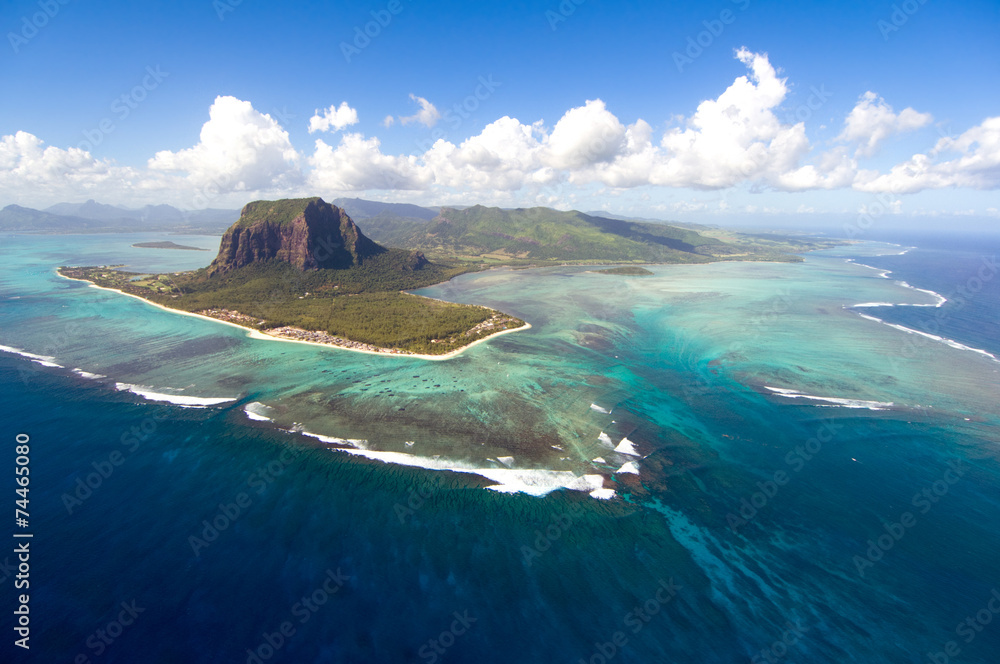 Obraz premium Aerial Mauritius