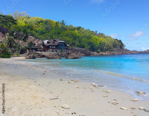 Tropical beach seychelles