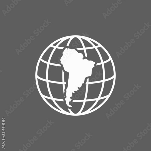 south america continent icon