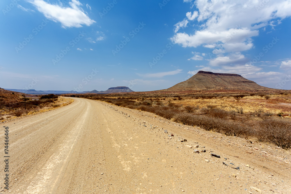 panorama of fantrastic Namibia landscape