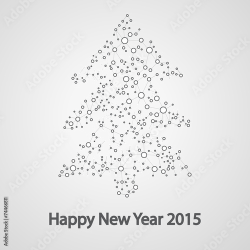 Molecular structure in the form of tree