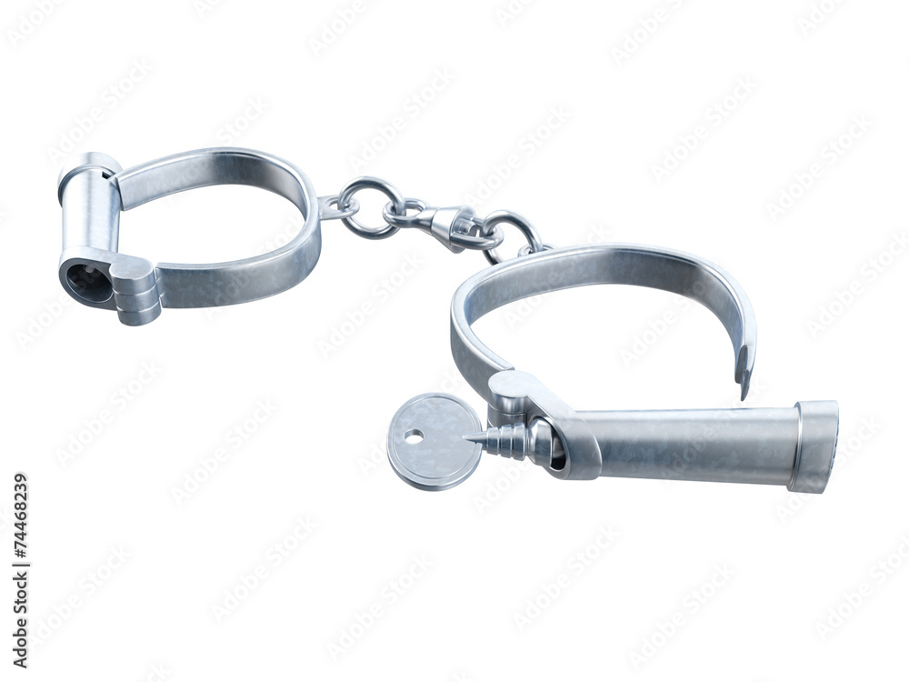 Handcuffs. 3D isolated